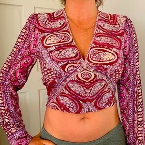 Free People crop blouse